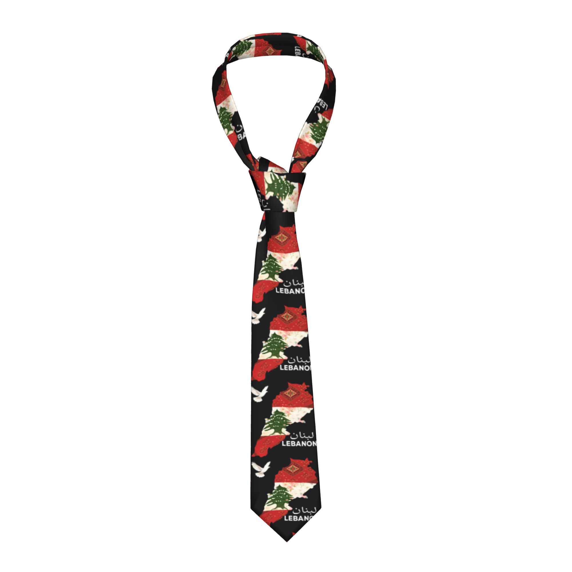 Mens Tie Lebanon Flag Tree Map - огляд і ціна Men Accessories Lebanon