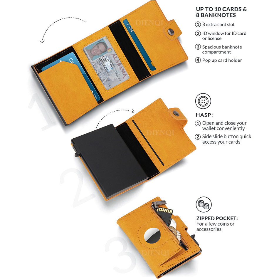 Airtag Wallet Rfid Credit Card - огляд і ціна Card Case Minimalist
