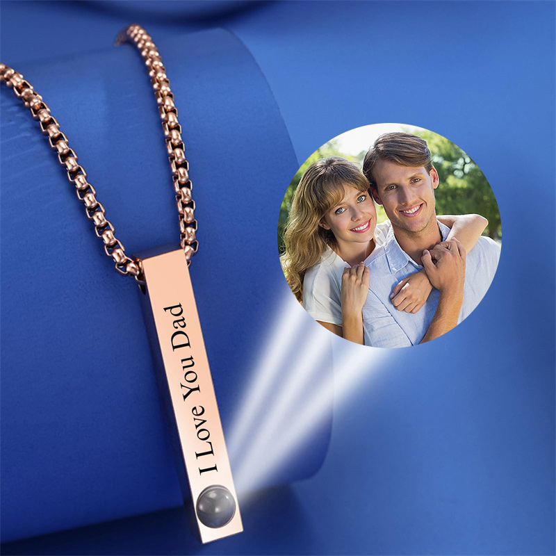 Custom Picture Name Necklace P - огляд і ціна Men Accessories Gift Box